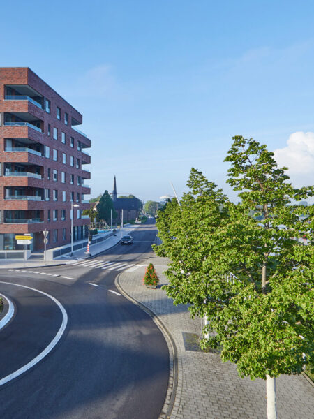 Rheinkiesel Monheim, Stadteingang Rheinpromenade